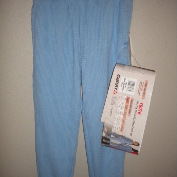 Gerry Girls Size XS 5/6 Bluebell Waffle Top & Bottom Active Set NWT - Picture 4 of 4